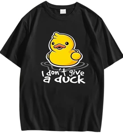 Unisex I Don't Give A Duck Funny T-Shirt Gift T-Shirt