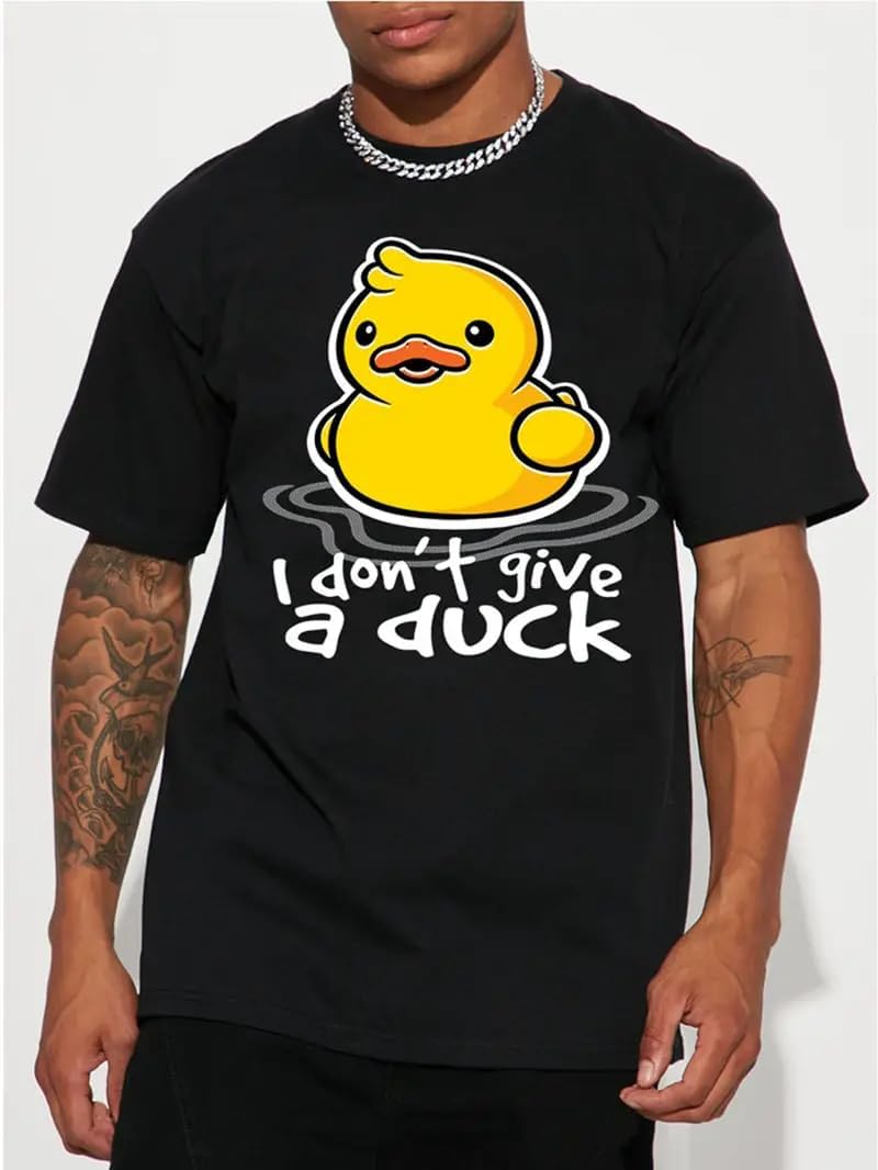 Unisex I Don't Give A Duck Funny T-Shirt Gift T-Shirt